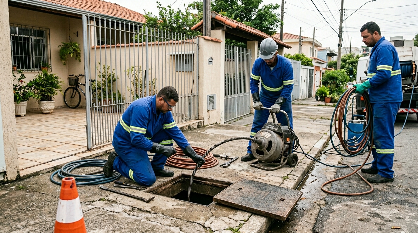 Desentupimento de esgoto em João Pessoa-PB